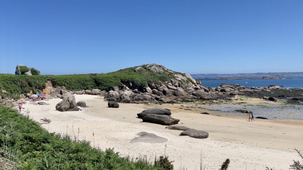 One of many beaches around Carantec and île Callot